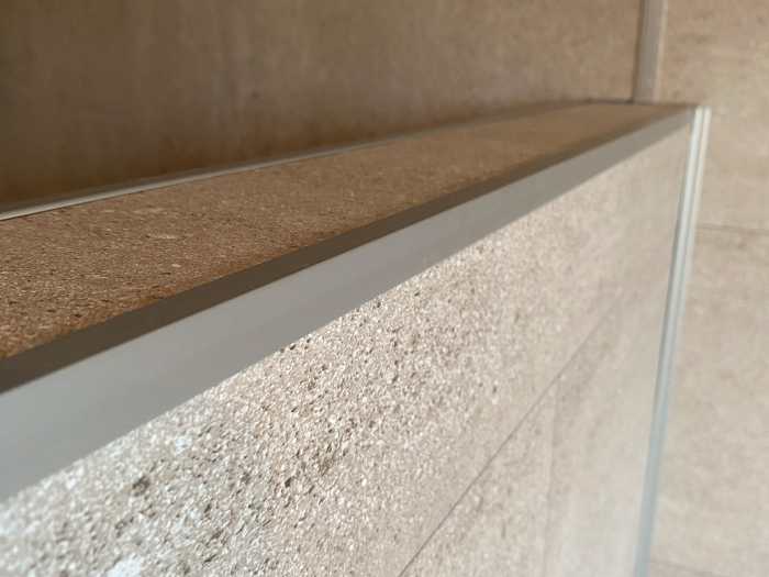 Außenwinkel L-Profil SILBER 260 cm Länge passend zu Gerflor Mural Revela